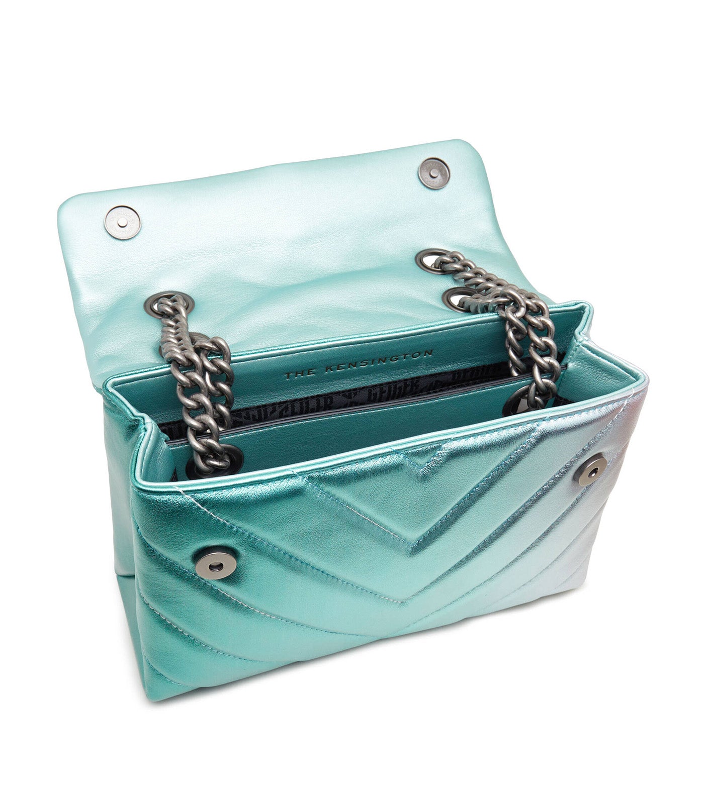 Leather Kensington Bag Blue