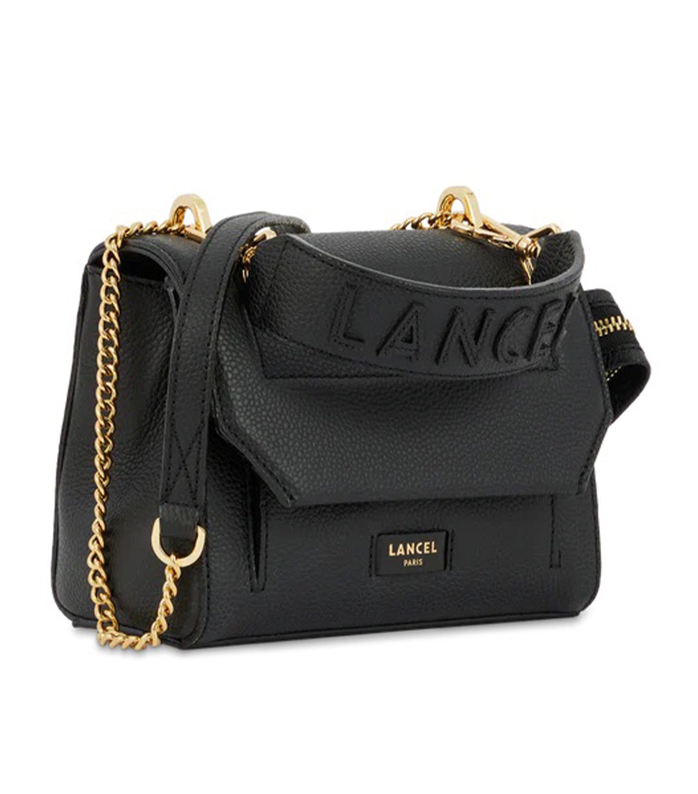 Lancel Ninon de Lancel S Flap Bag JD Black/Gold