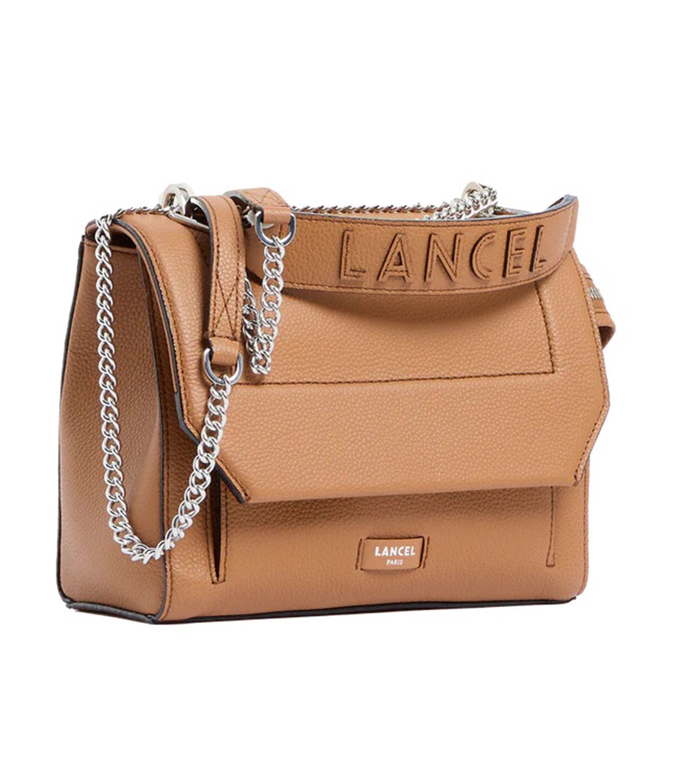 Lancel Ninon de Lancel M Flap Bag 20 Camel