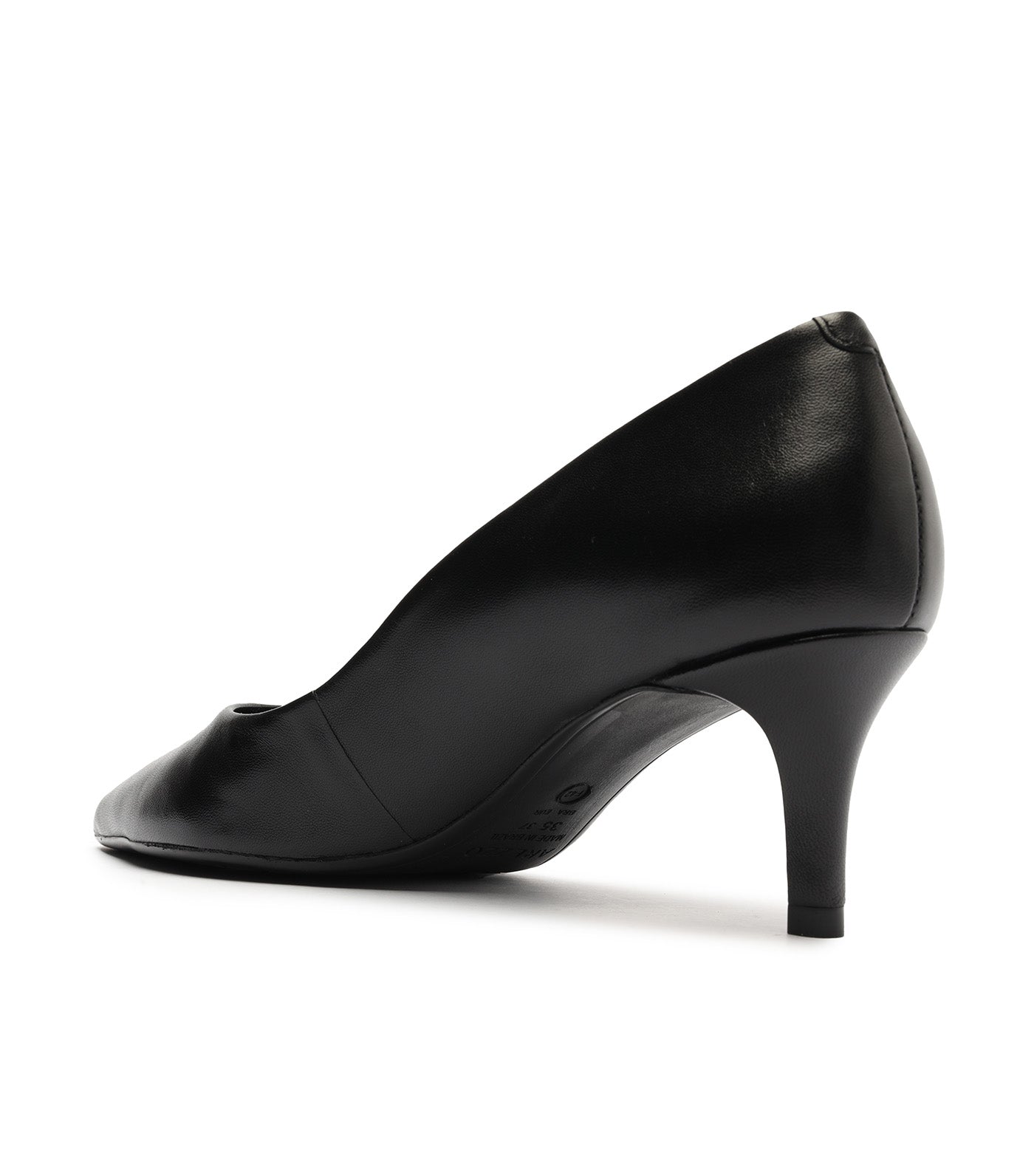 Low Heel Pointed Toe Shoes Black