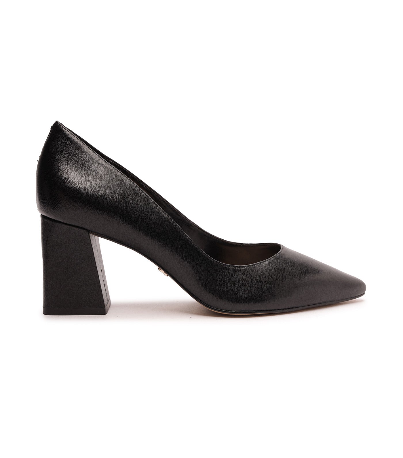 Black pointed 2025 block heels