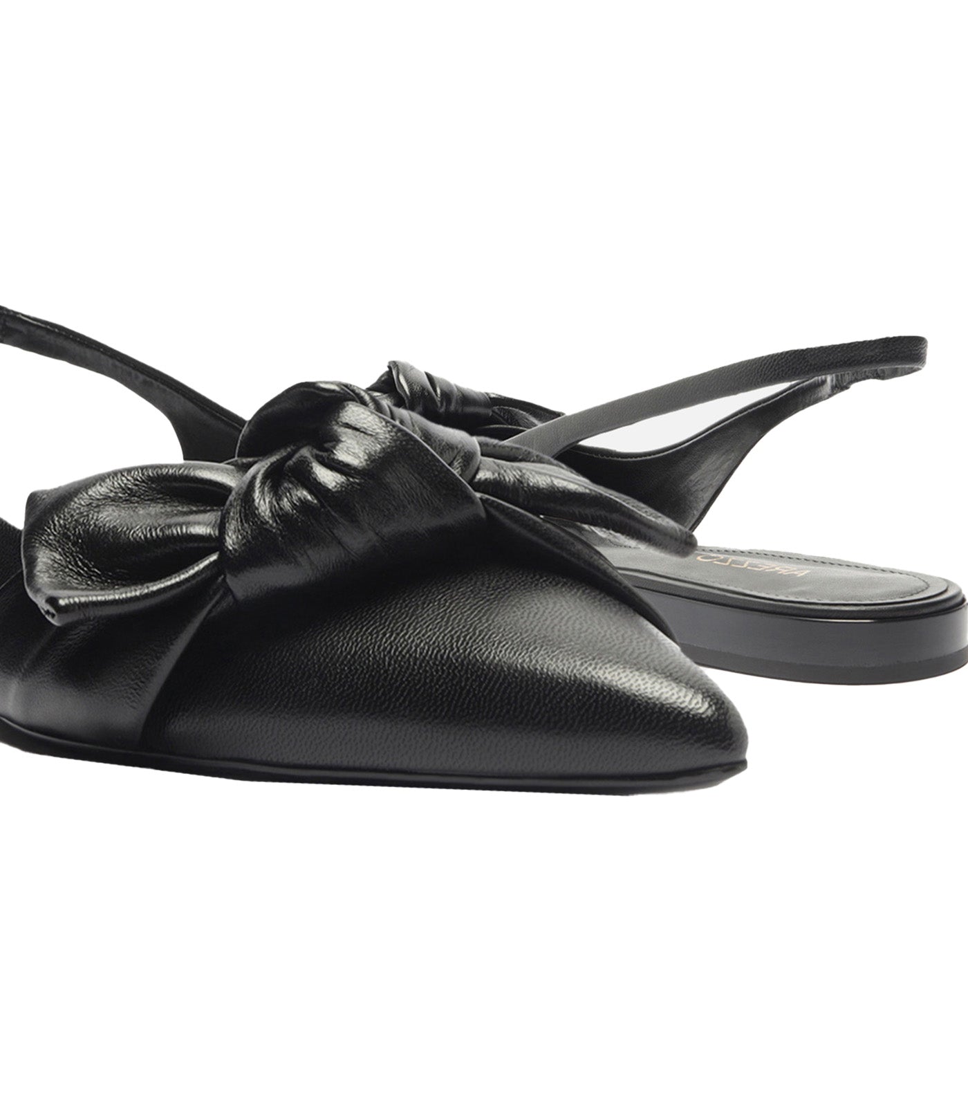 Slingback Maxi Lace Sandals Black