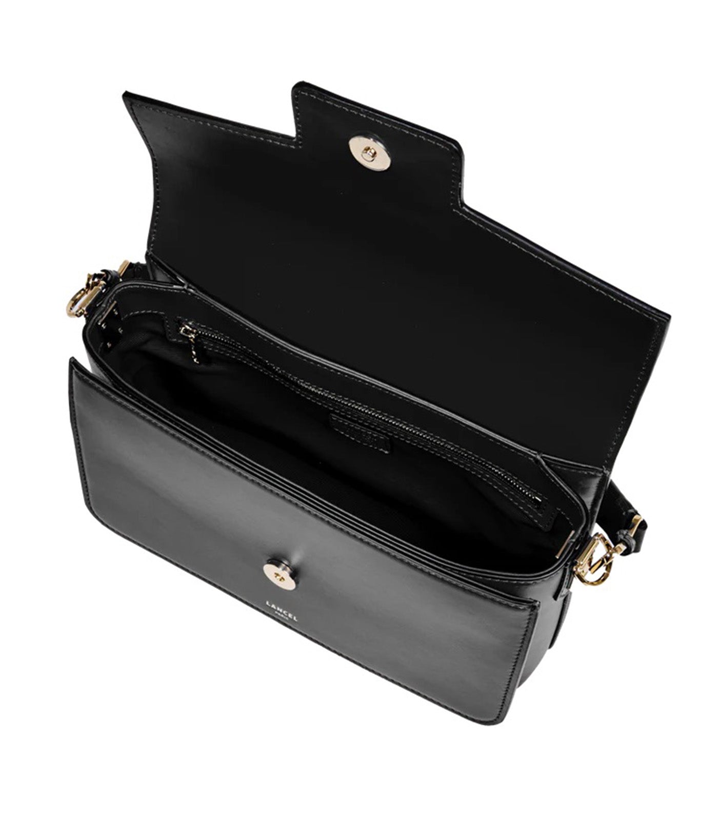 Lancel Angèle de Lancel M Flap Bag 10 Black