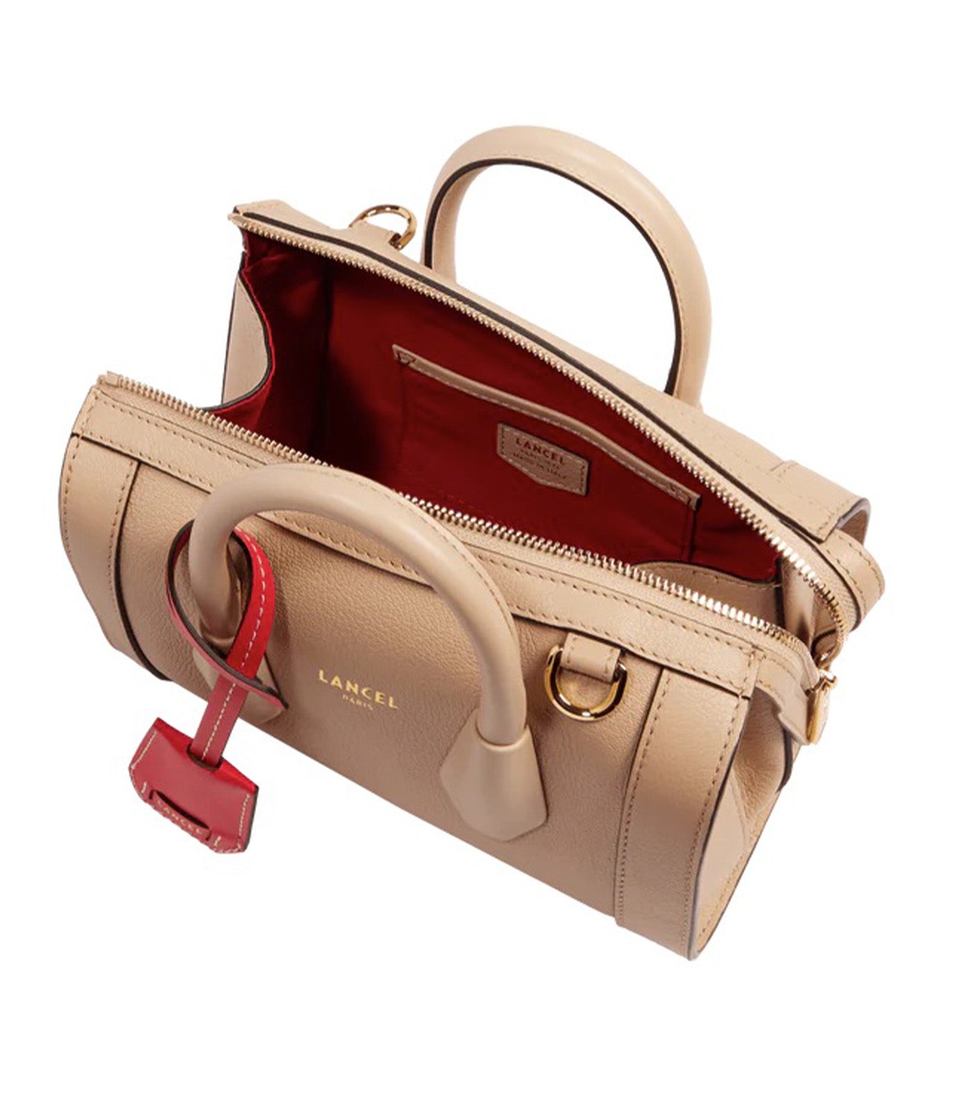 Lancel BCBG de Lancel Mini Bowling Bag J5 Cappuccino