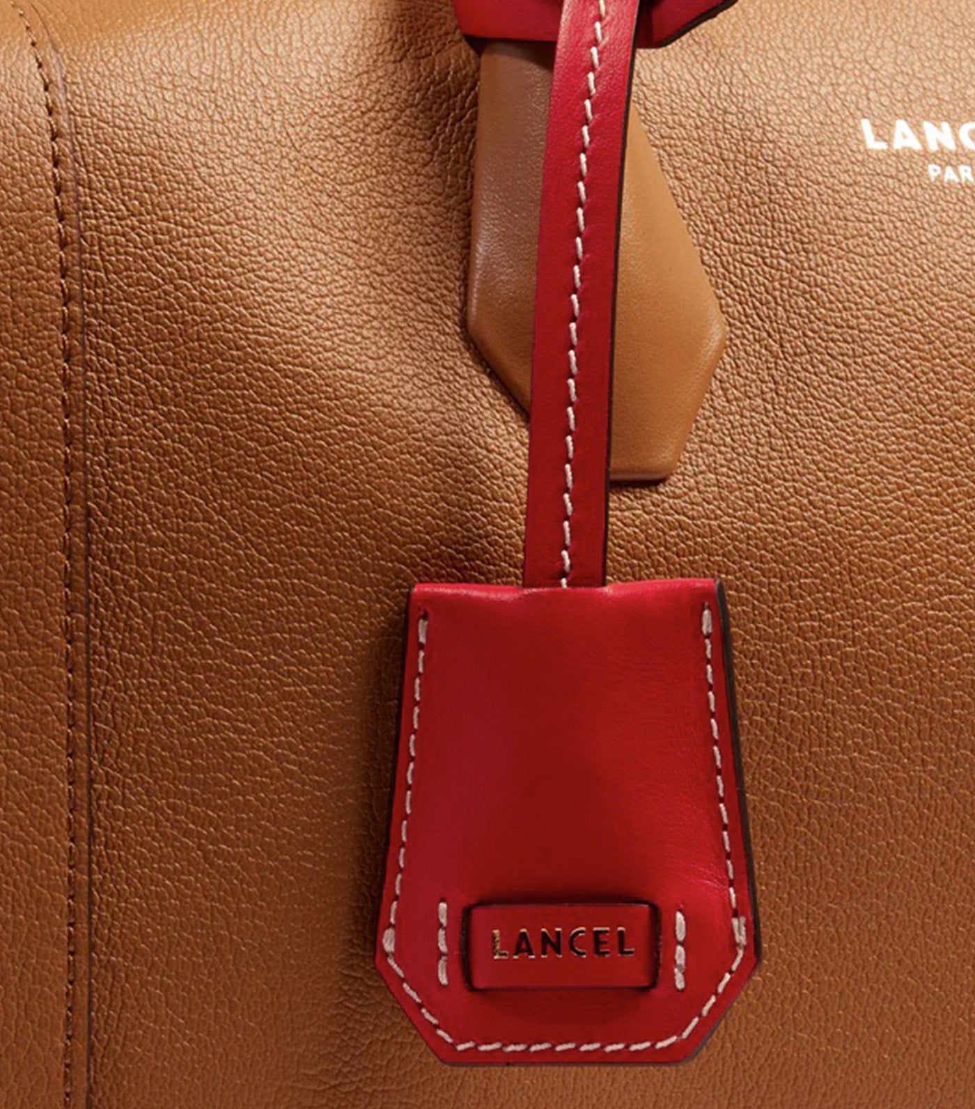 Lancel BCBG de Lancel M Bowling Bag 20 Camel