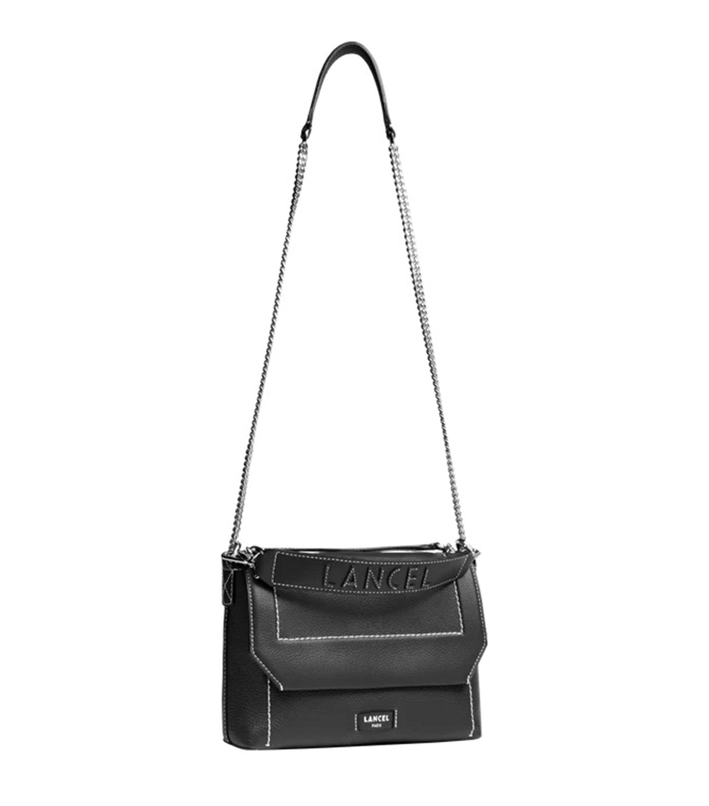 Lancel Ninon Soft de Lancel M Flap Bag 10 Black
