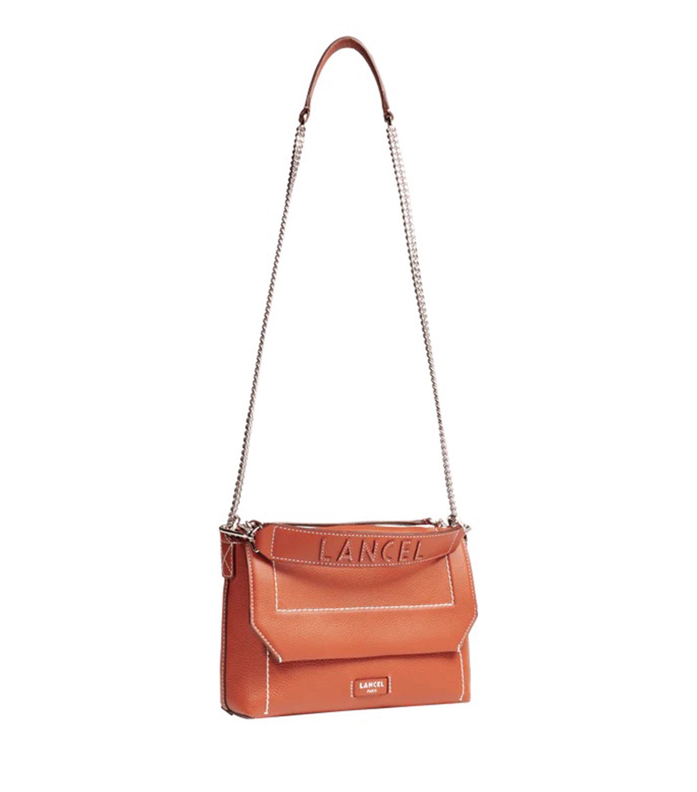 Lancel Ninon Soft de Lancel M Flap Bag D0 Brick