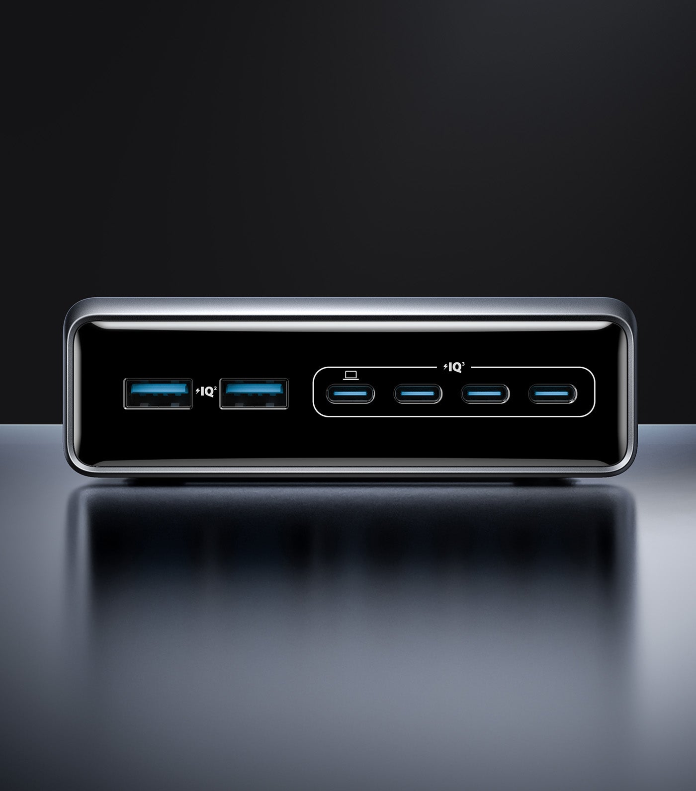 Prime Charger 200 W, 6 Ports, GaN Silver