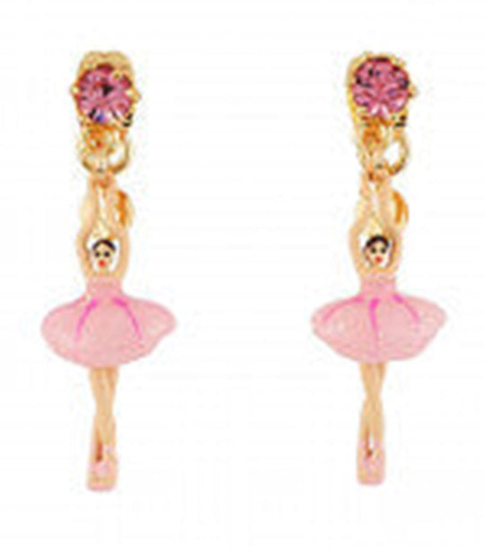 Mini Ballerina in a Pink Tutu Earrings