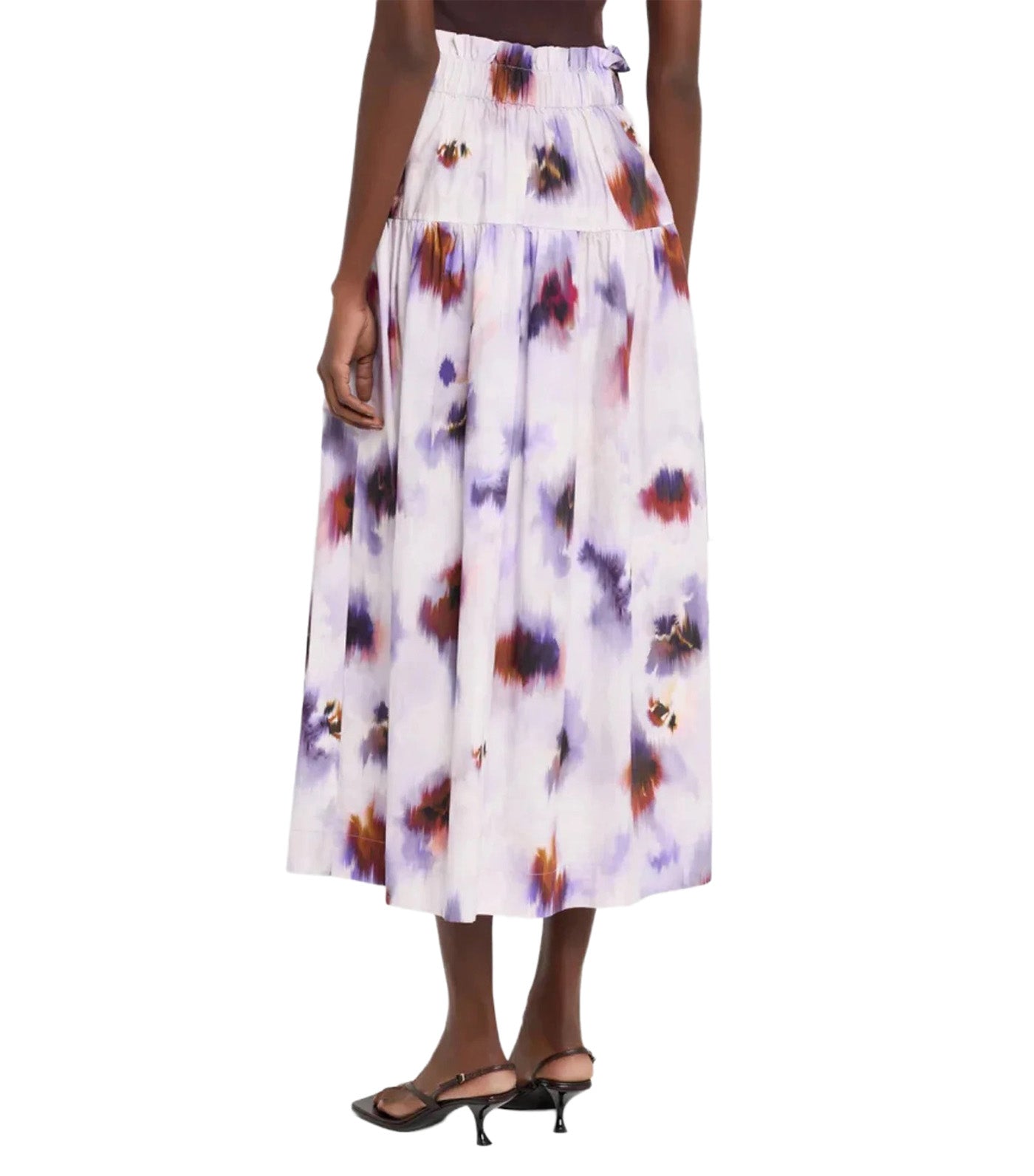 Jayden Floral A-Line Skirt Lilac Multi