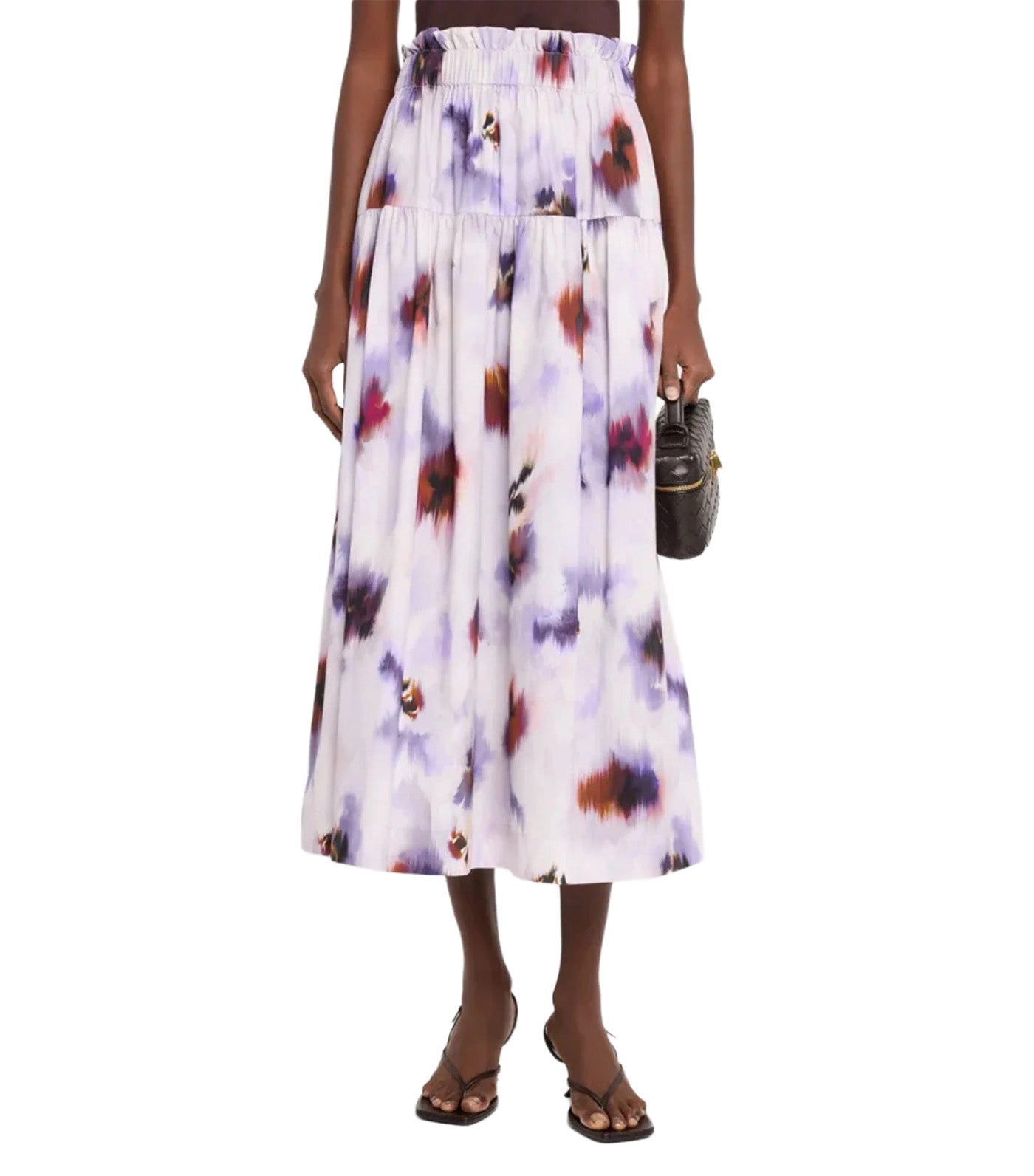 Jayden Floral A-Line Skirt Lilac Multi