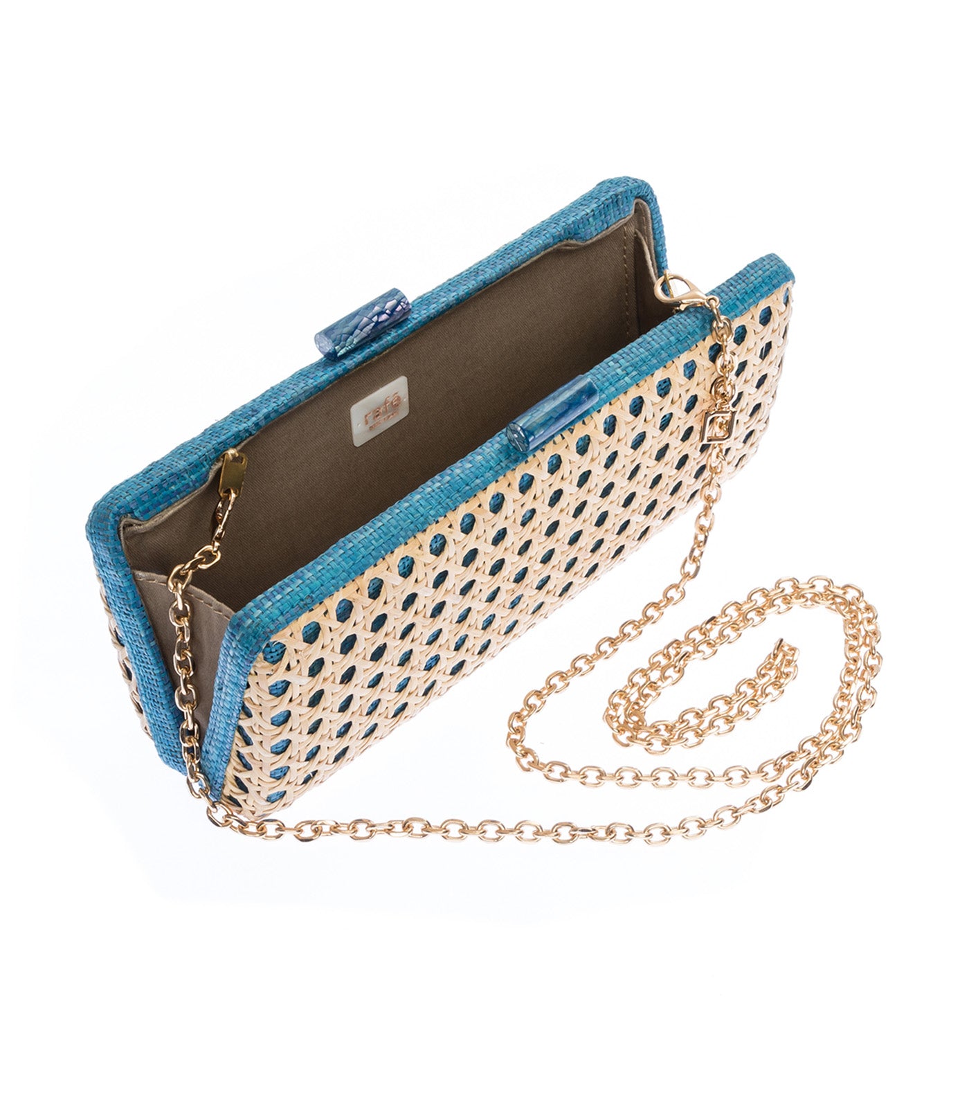 Alessandra Long Clutch Rattan