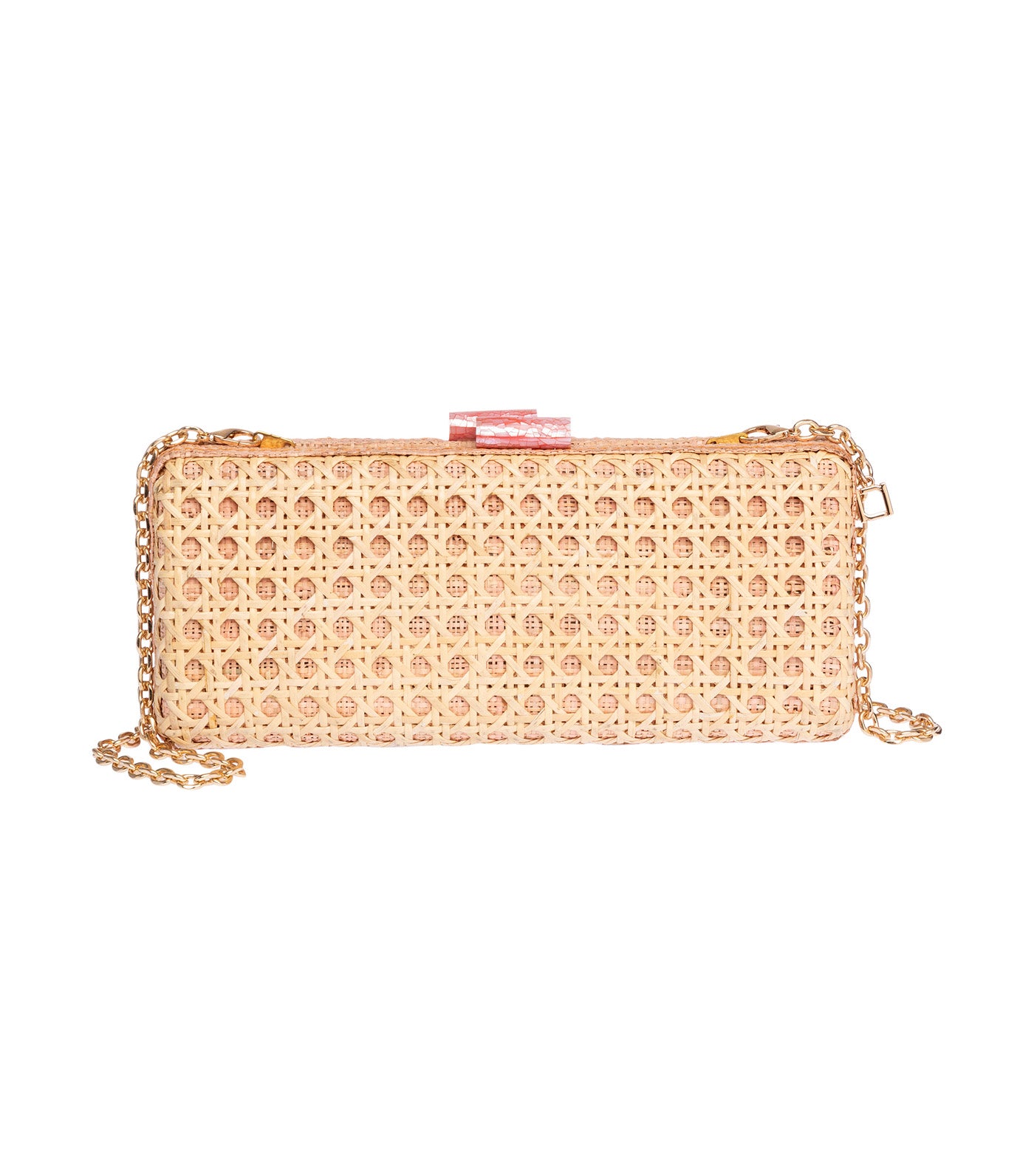 Alessandra Long Clutch Rattan