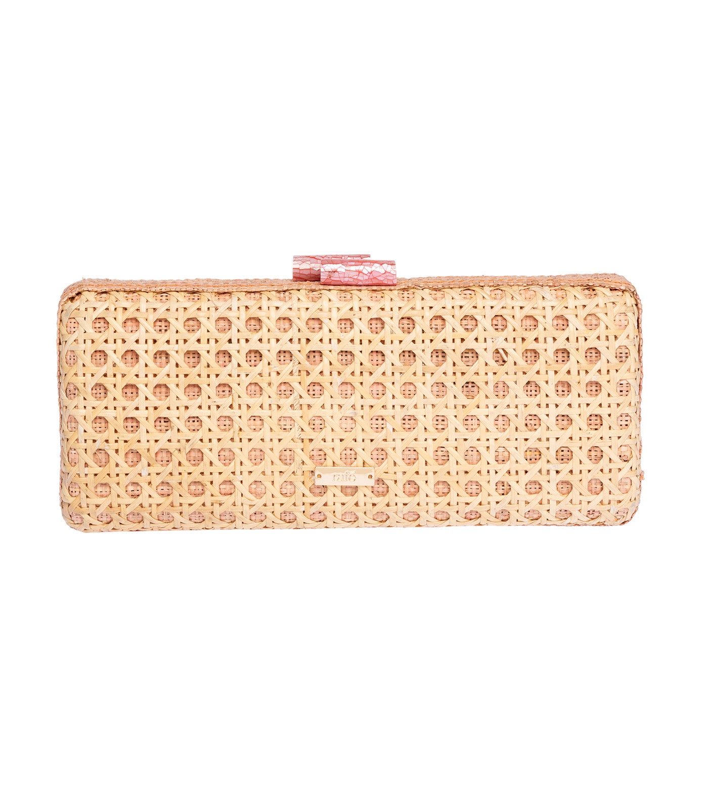 Alessandra Long Clutch Rattan