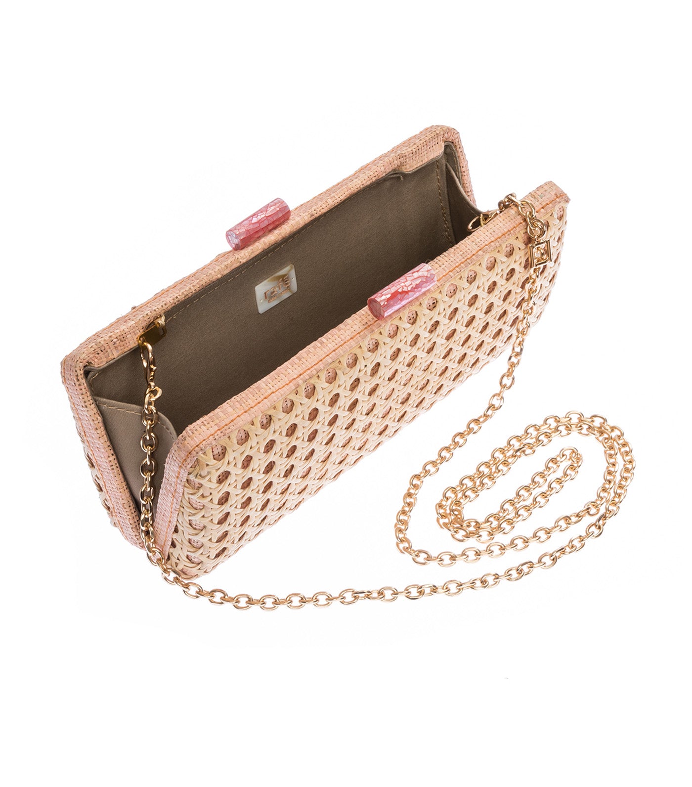 Alessandra Long Clutch Rattan