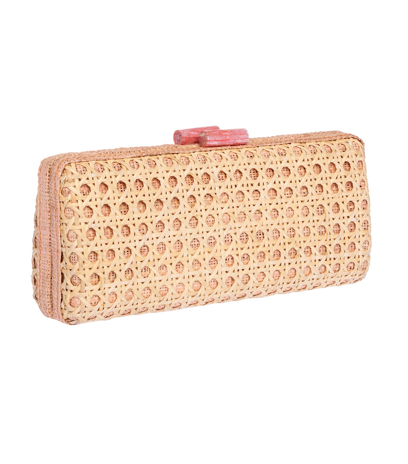 Alessandra Long Clutch Rattan