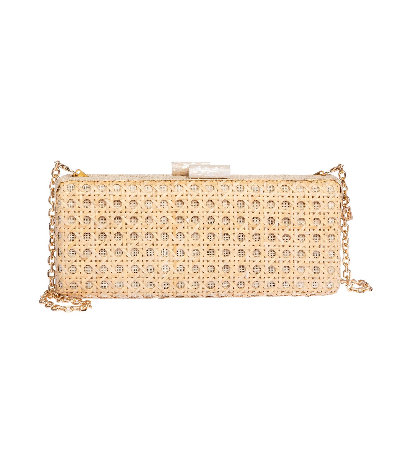 Alessandra Long Clutch Rattan