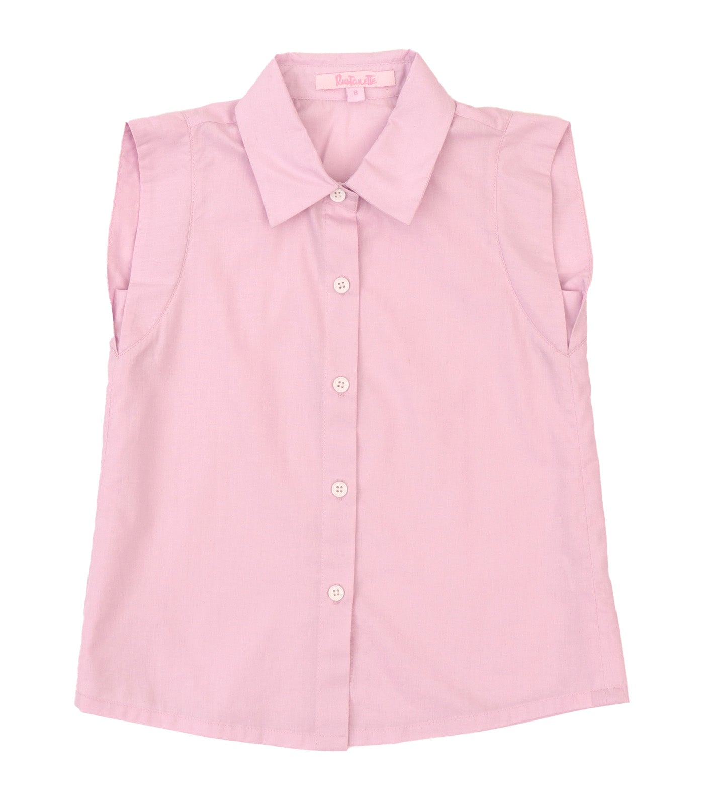 Alessa Sleeveless Button Up Shirt Pink