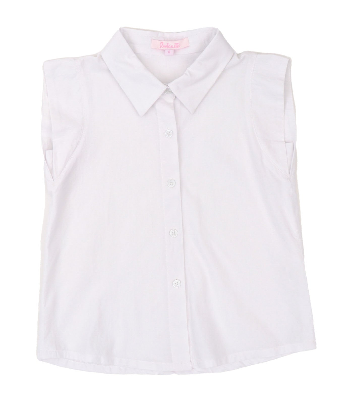 Alessa Sleeveless Button Up Shirt White