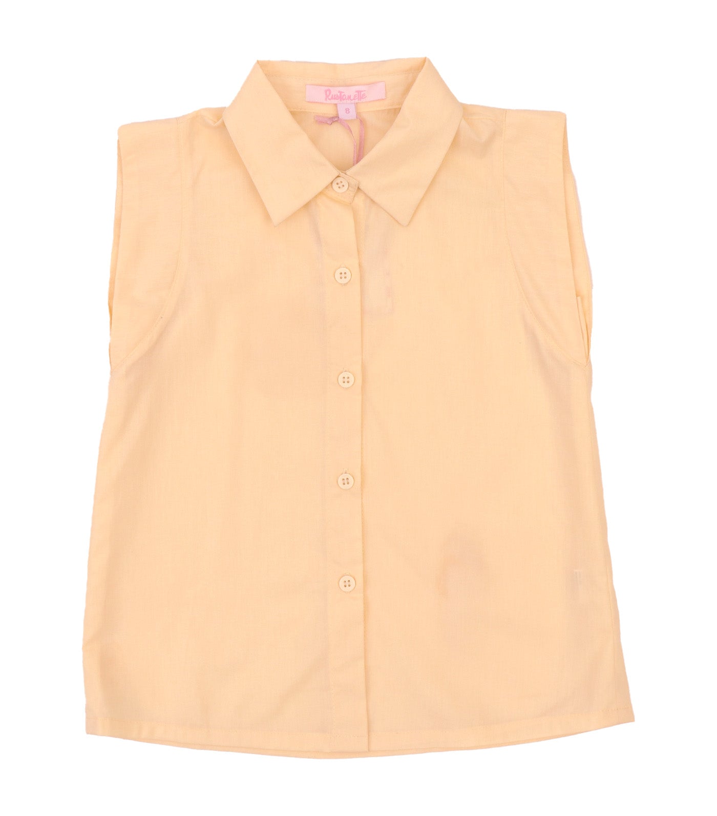 Alessa Sleeveless Button Up Shirt Yellow