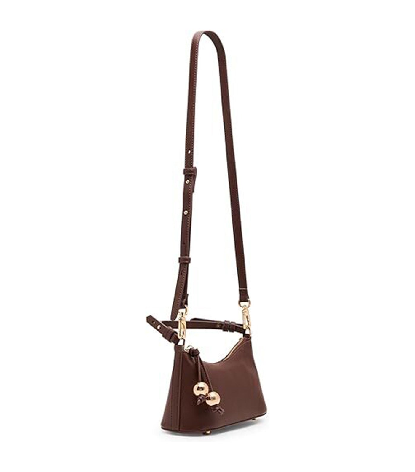 Anne Klein Double Handle Floral Bonded Tote Dark Brown