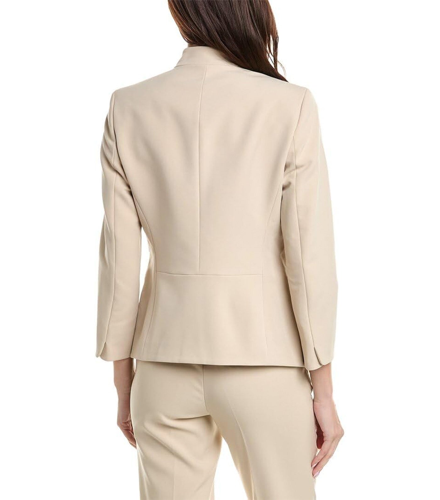 Anne Klein Women's Zipper-Pocket Cardigan Blazer Light Brown