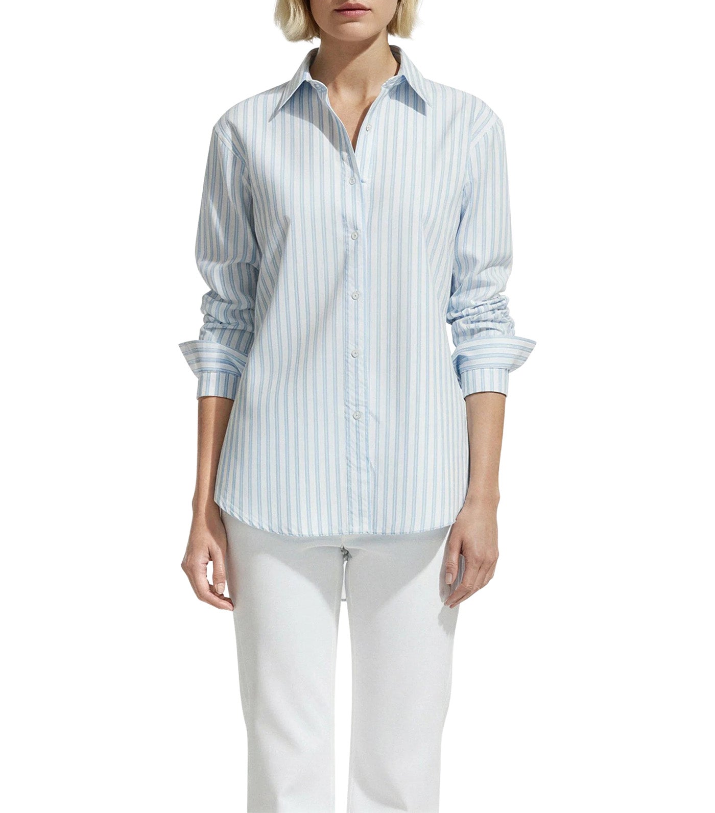 Button Front Shirt Blue Multi