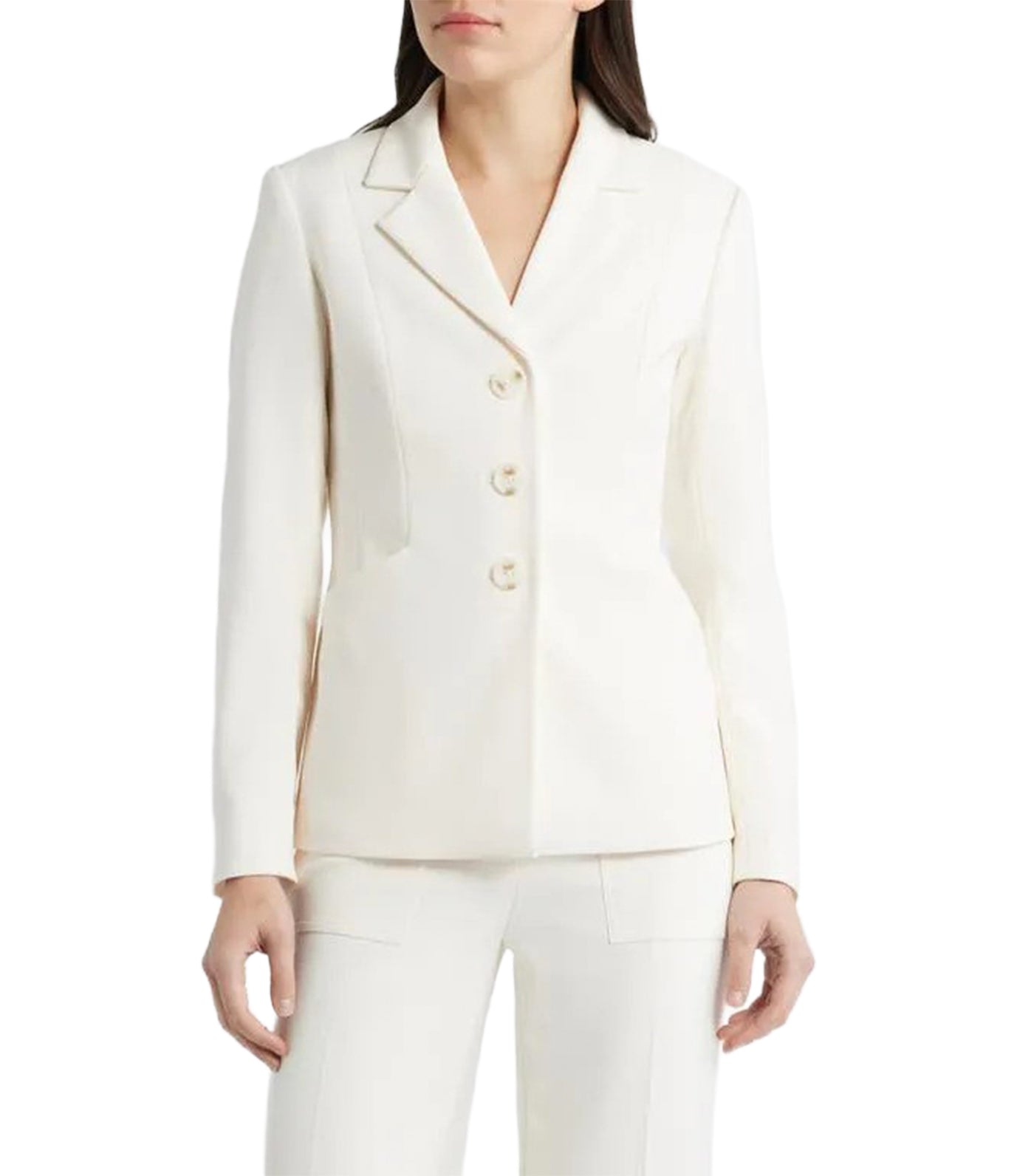 3 Button Fitted Notch Collar Jacket