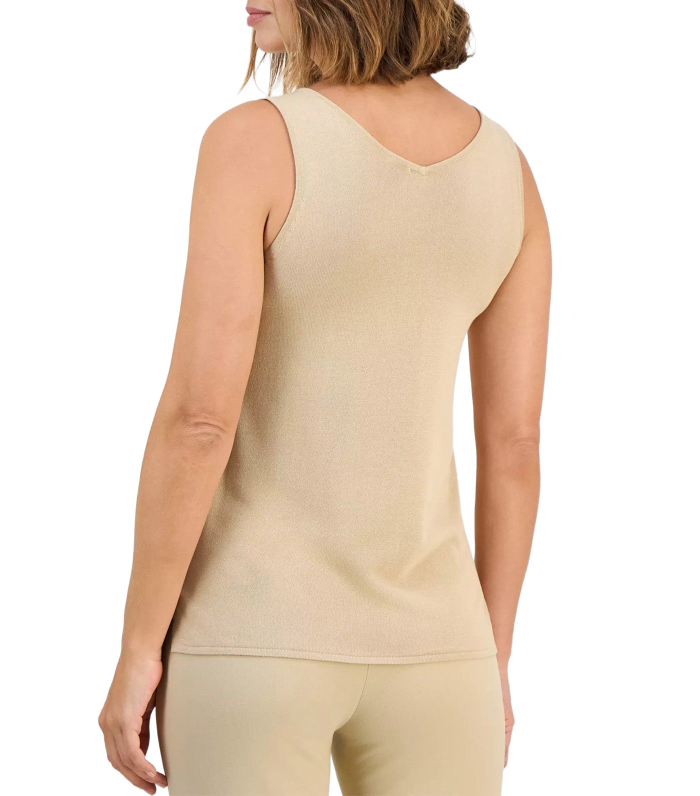 Women's Sequin Tank Top Tan