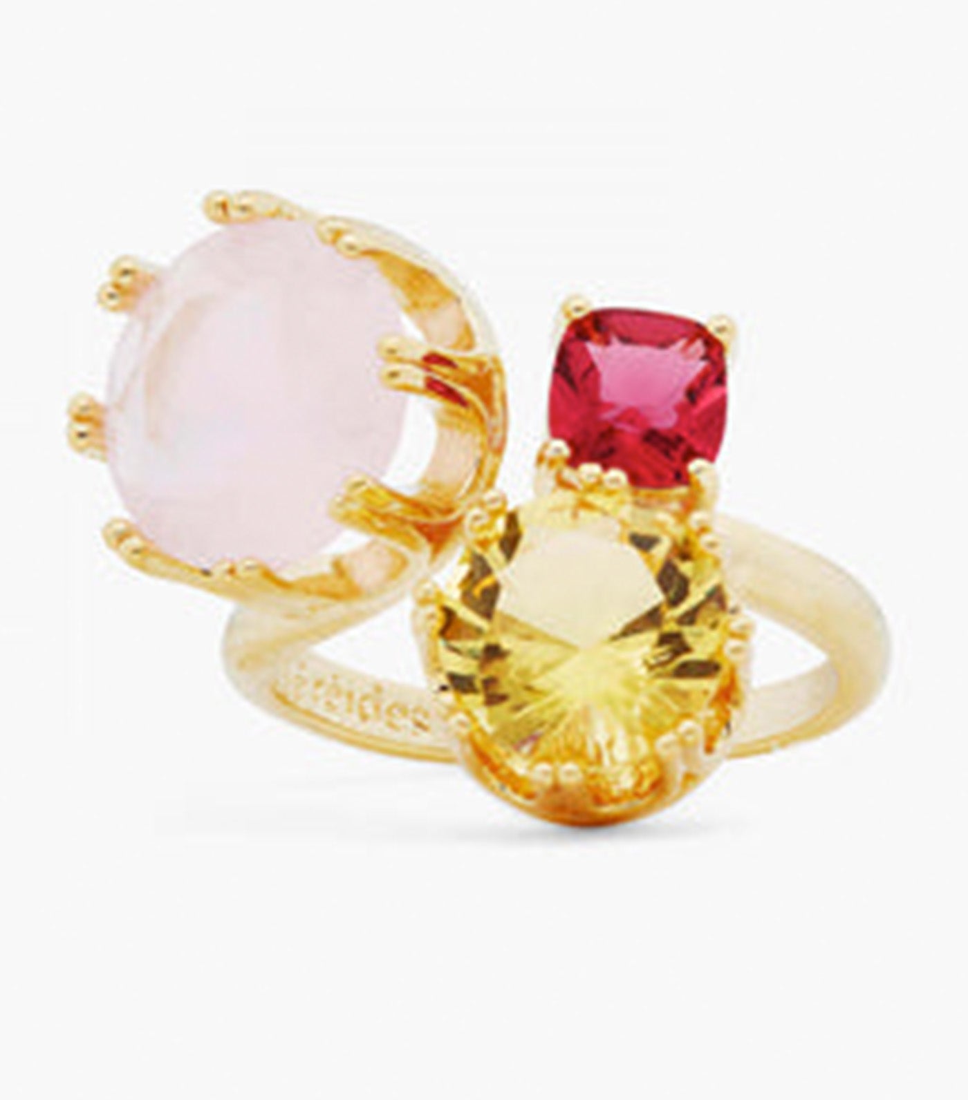 Pink and Yellow Stones Ring