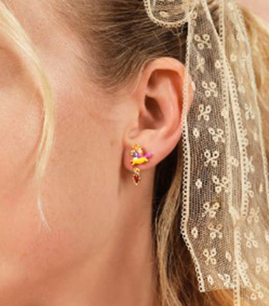 Plumes D'Automne Post Earrings