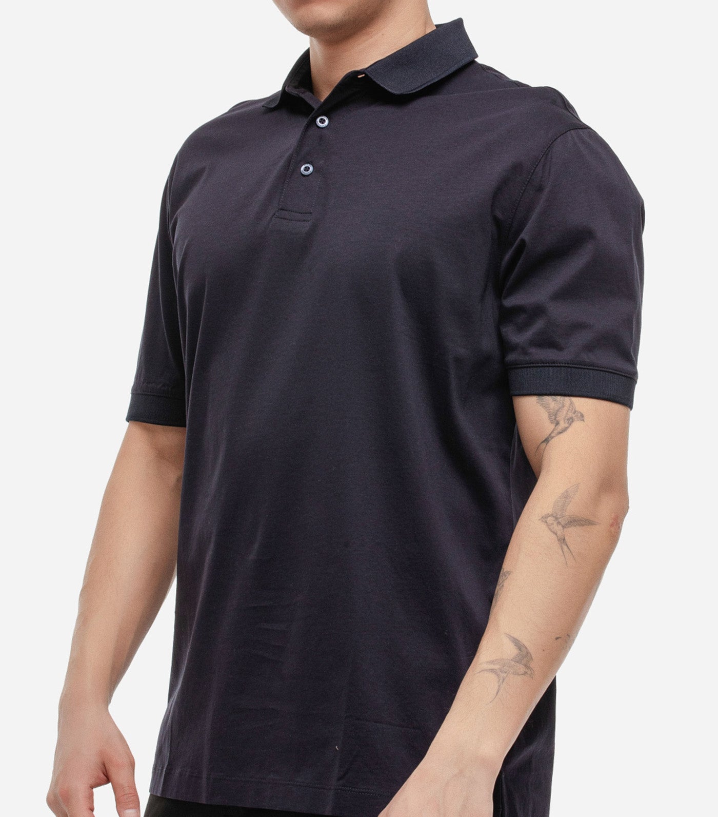 Regular Fit Polo Shirt in Mercerised Cotton