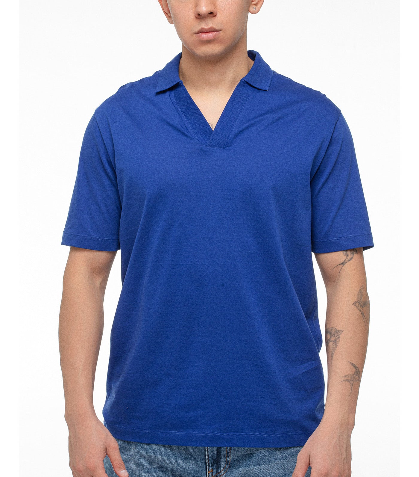 Regular Fit Polo Shirt in Mercerised Cotton