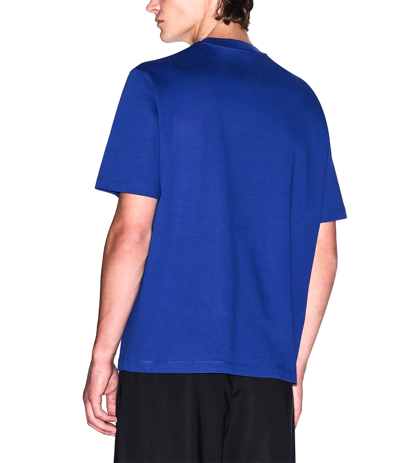 Regular Fit T-Shirt with Logo Print Mazarine Blue