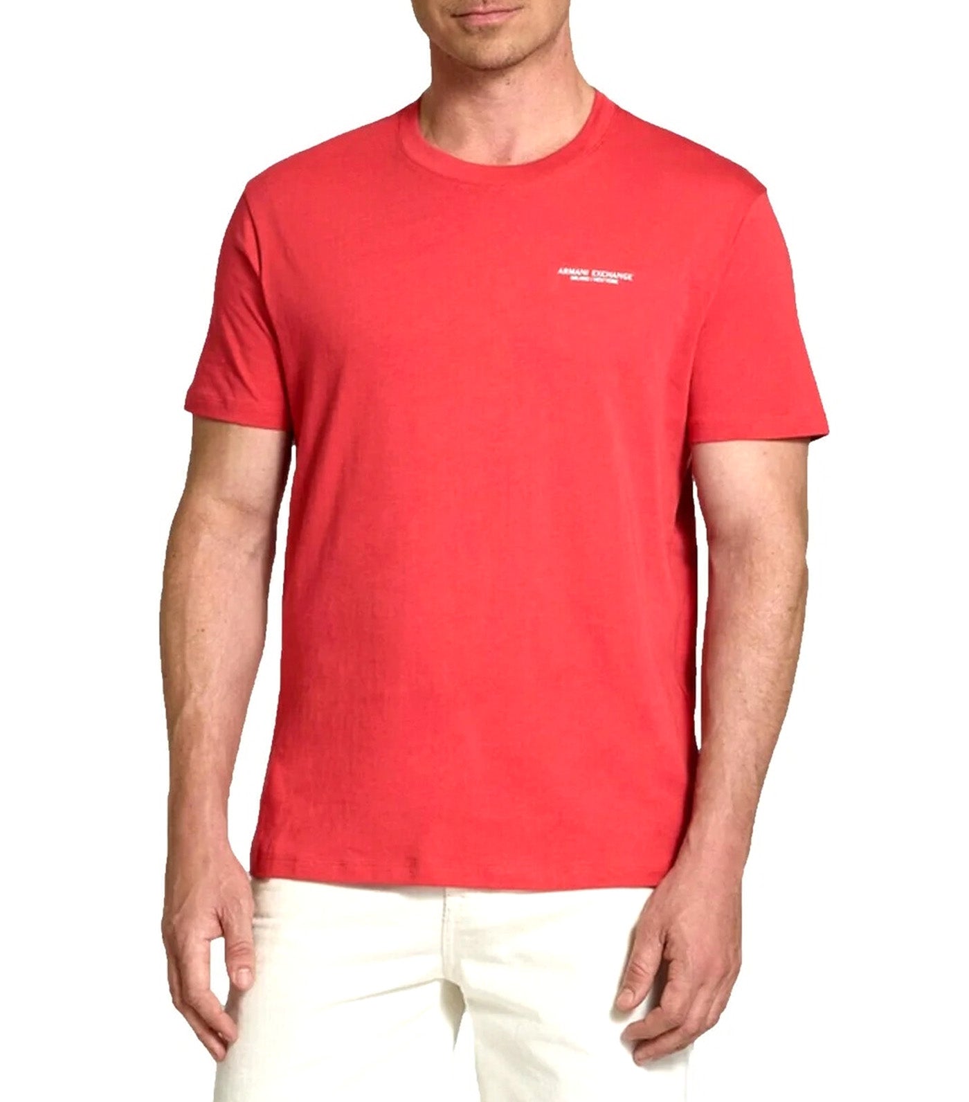 Small Milano/New York Logo Tee Cardinal