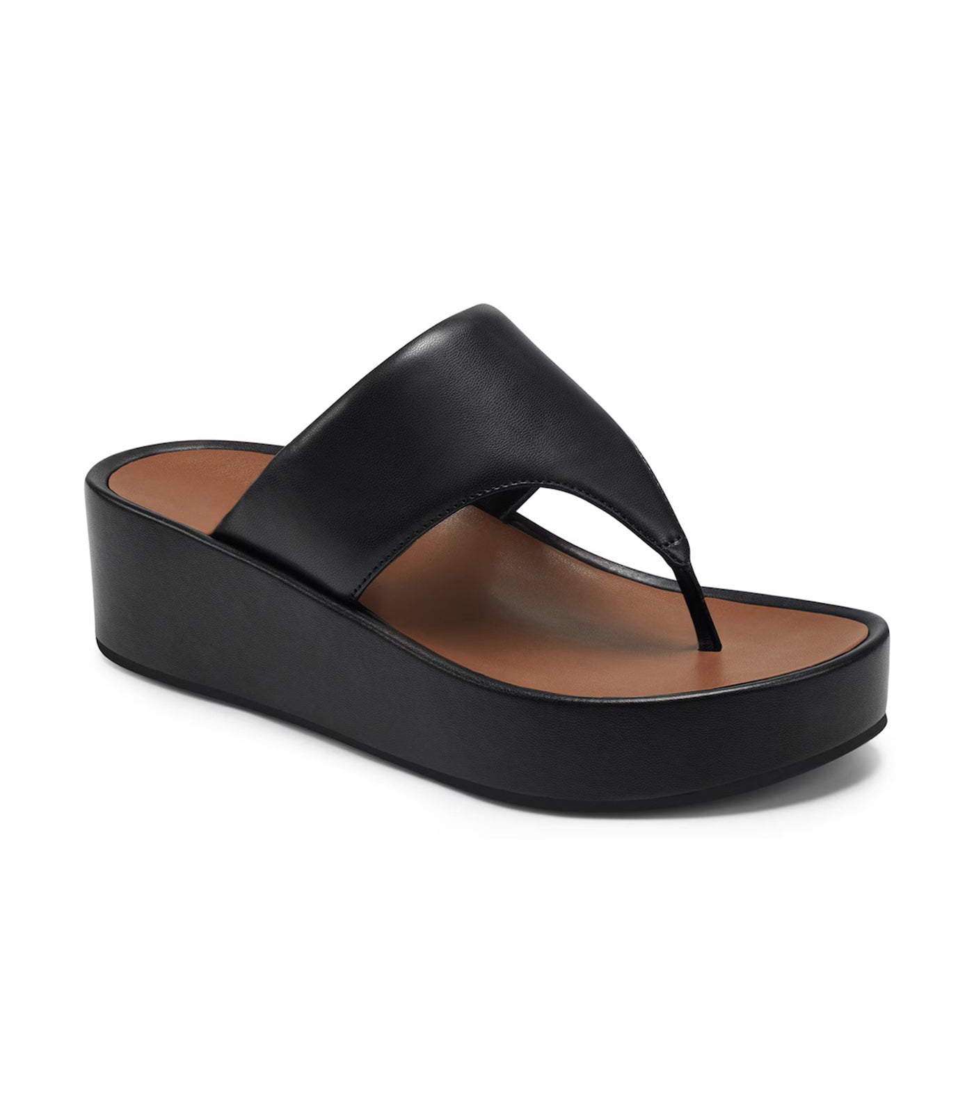 Delia Platform Sandals Black