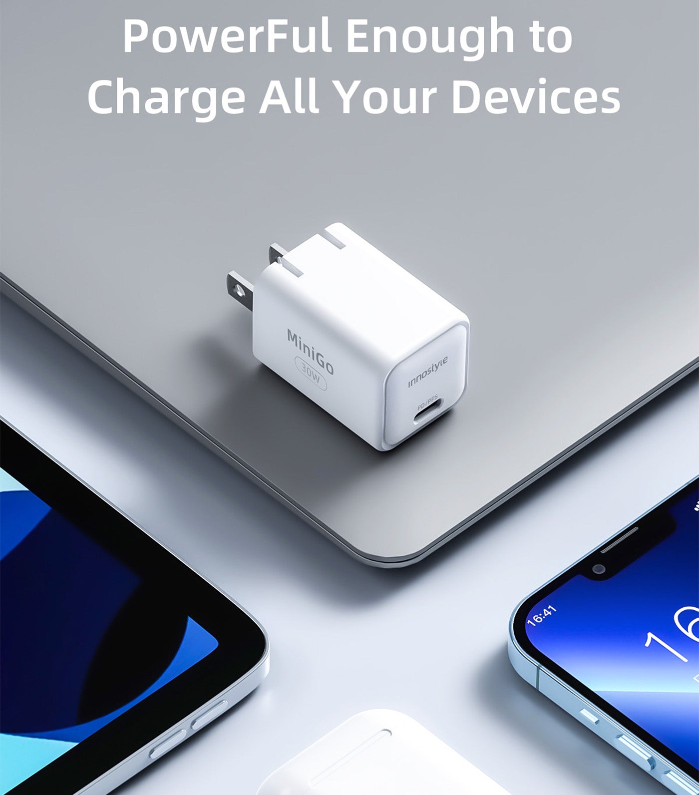 MiniGo 30W GaN Charger White