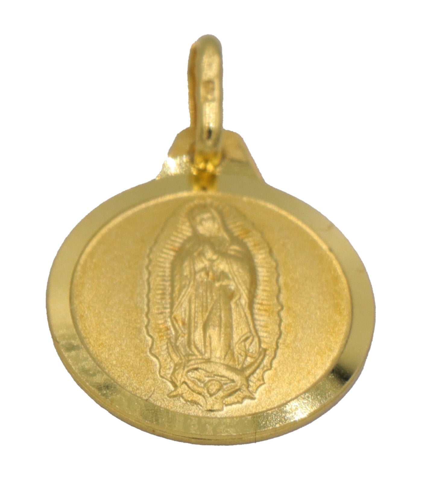 Our Lady of Guadalupe Medal 18k Yellow Gold