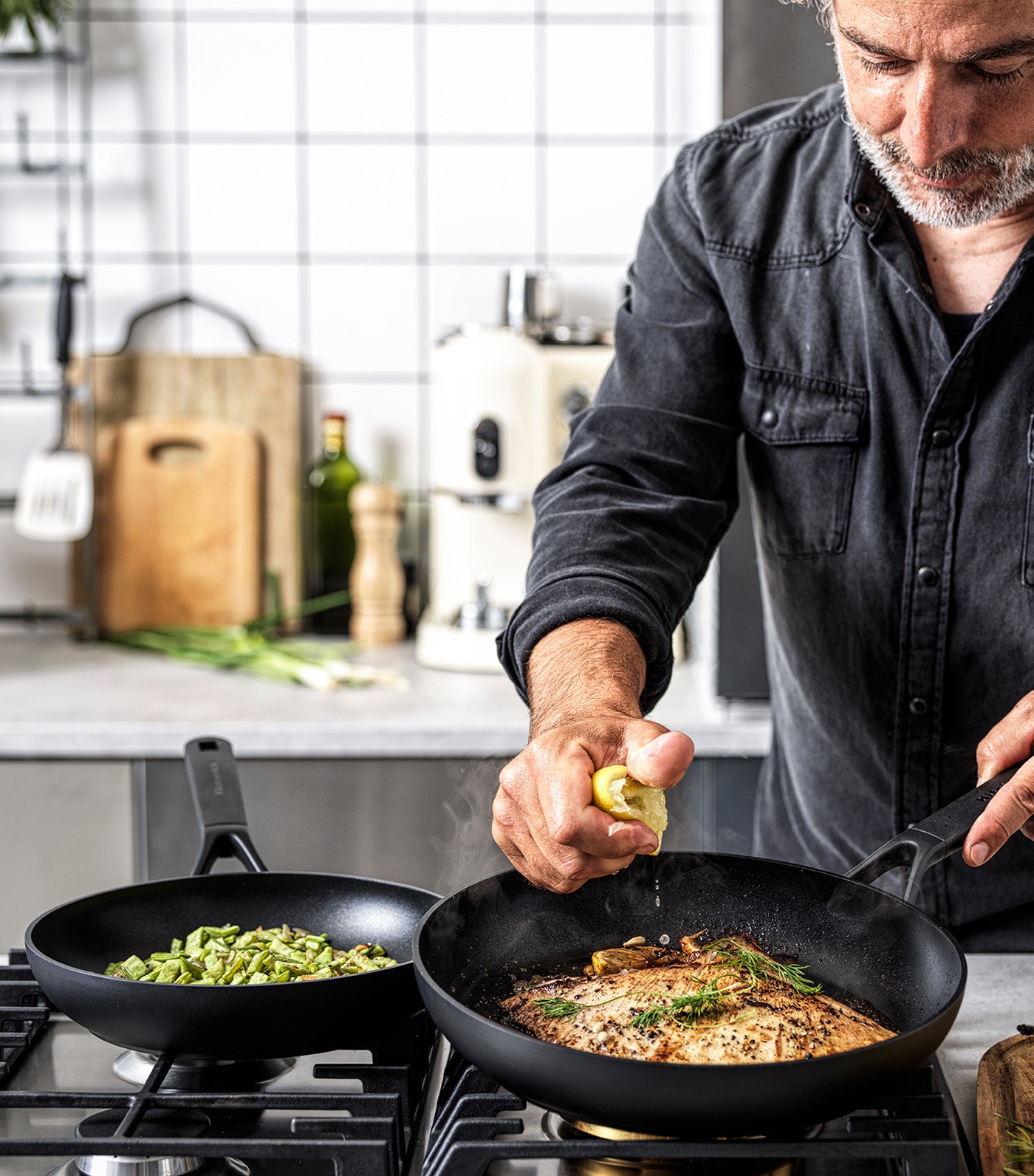 Classic Forged Aluminum Magneto Open Frypan