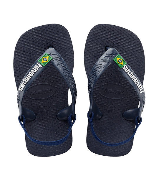 Havaianas brasil logo marine blue on sale