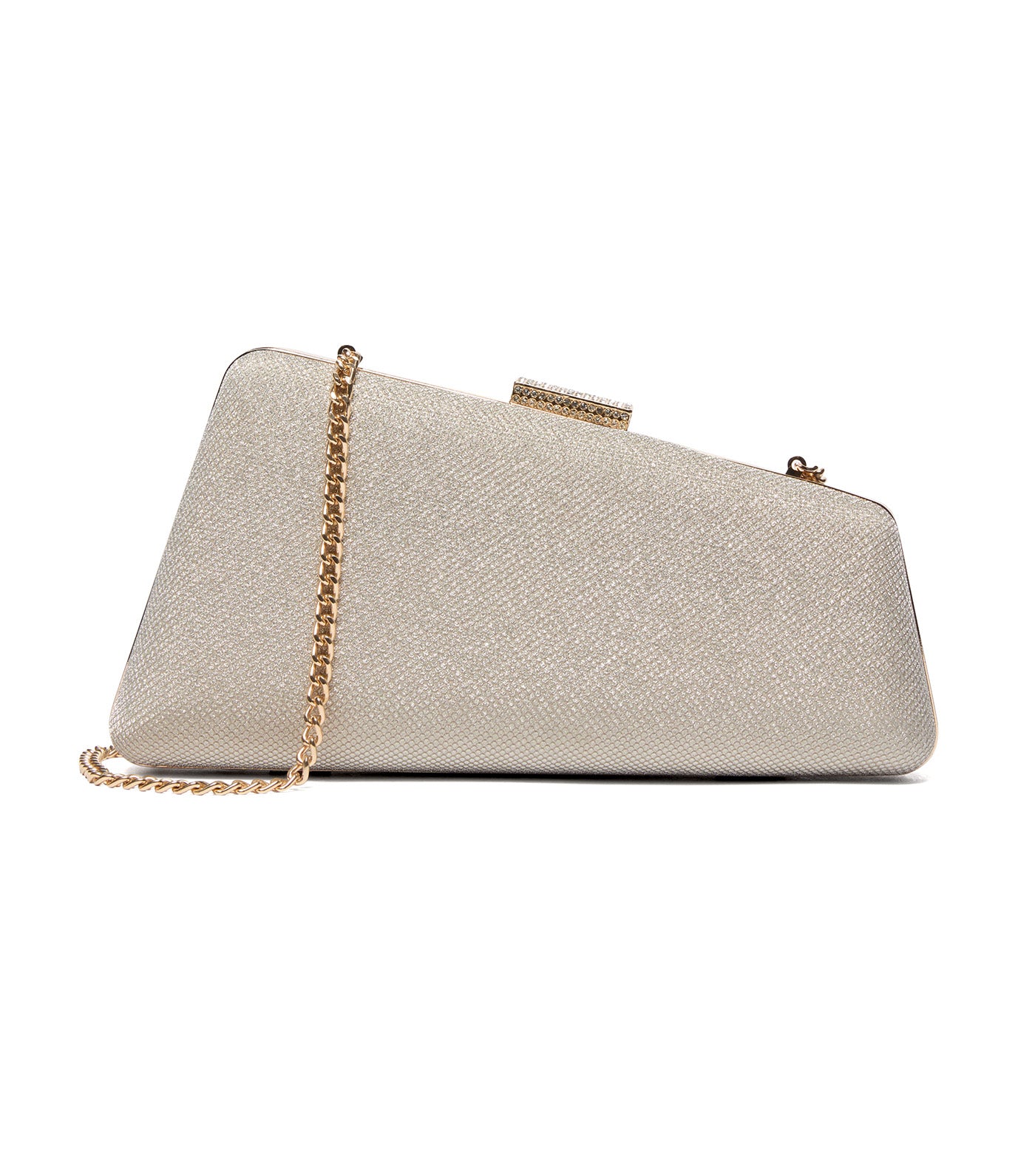 Balancing Asymmetric Clutch Bag Gold