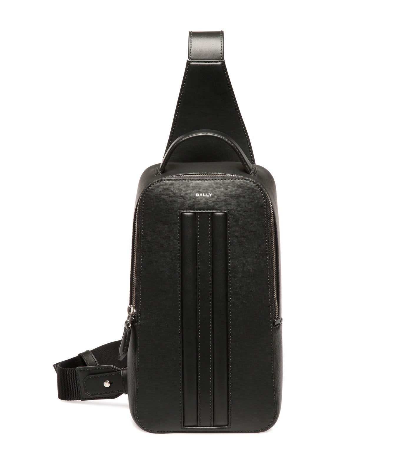 Mythos Sling Bag in Recycled Leather Black