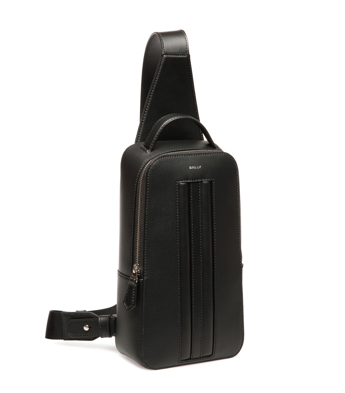 Mythos Sling Bag in Recycled Leather Black