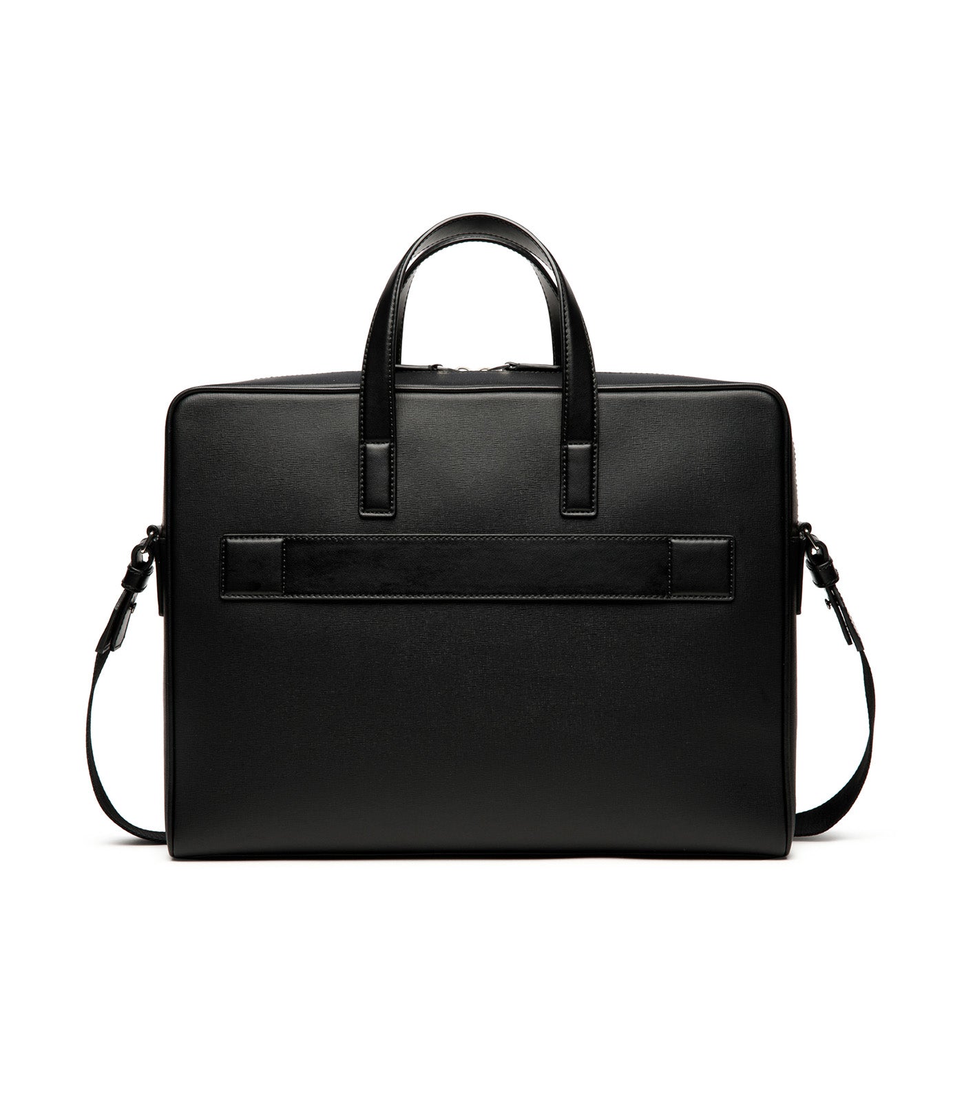Mythos Briefcase in Recycled Leather Black