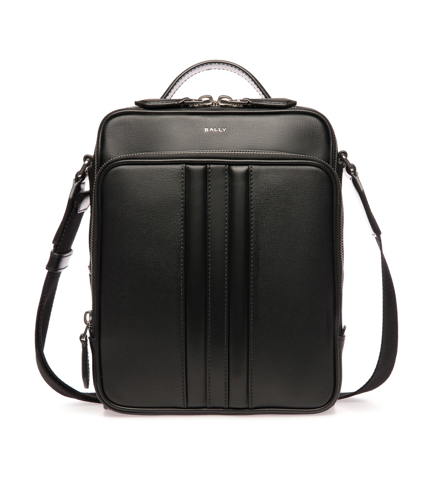 Mythos Crossbody Bag in Recycled Leather Black