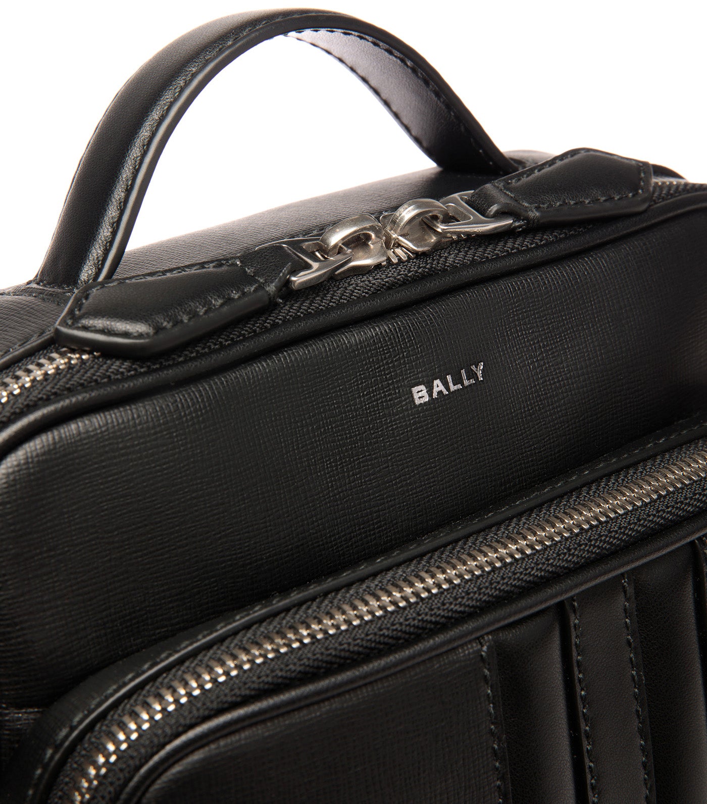 Mythos Crossbody Bag in Recycled Leather Black