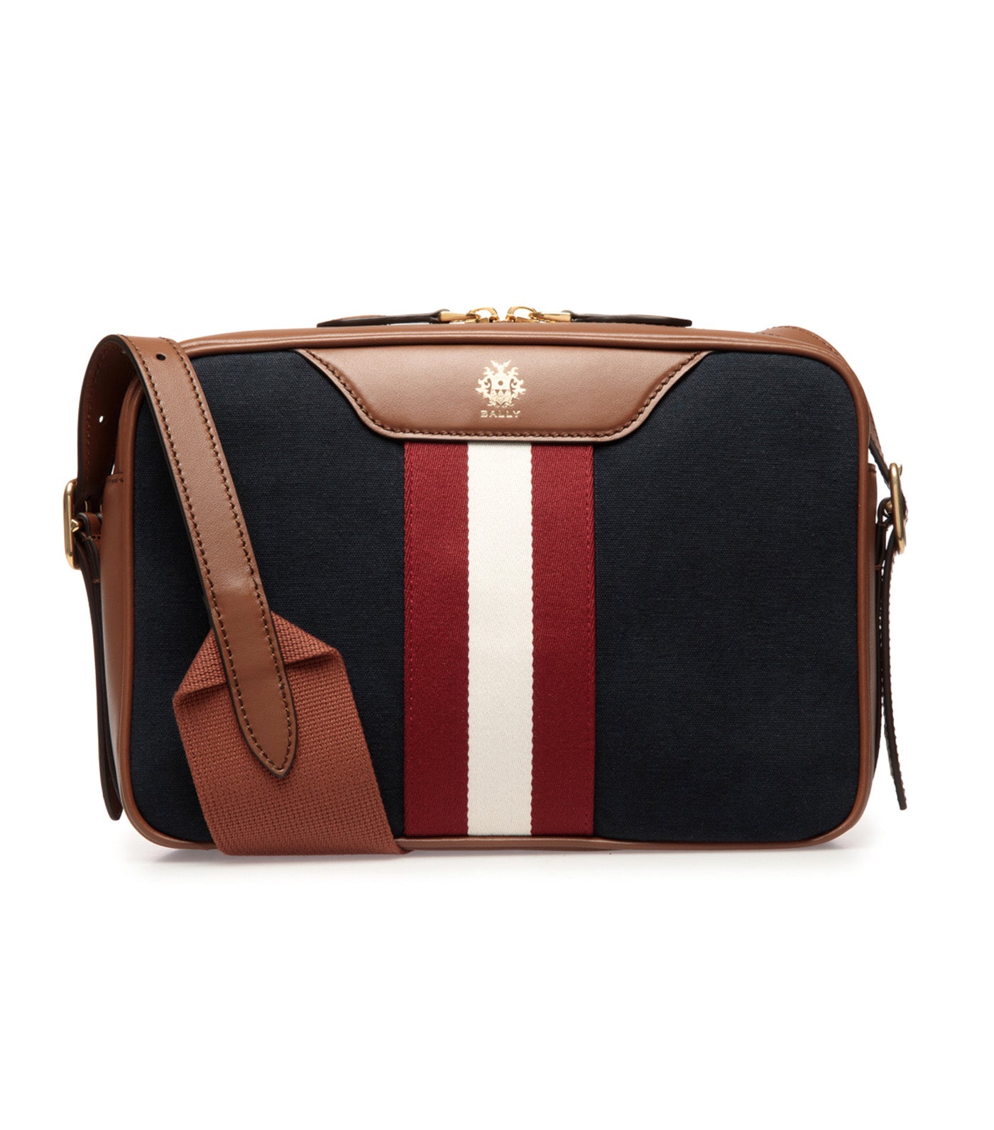 Beckett Crossbody Bag Navy Blue Cotton Canvas