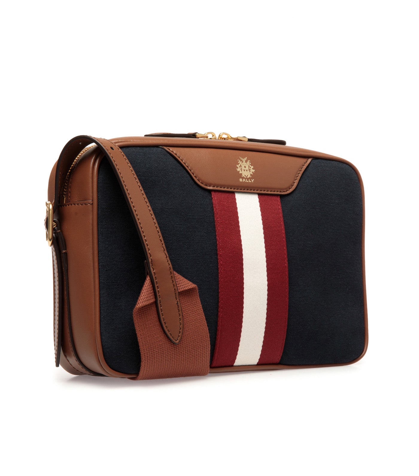 Beckett Crossbody Bag Navy Blue Cotton Canvas