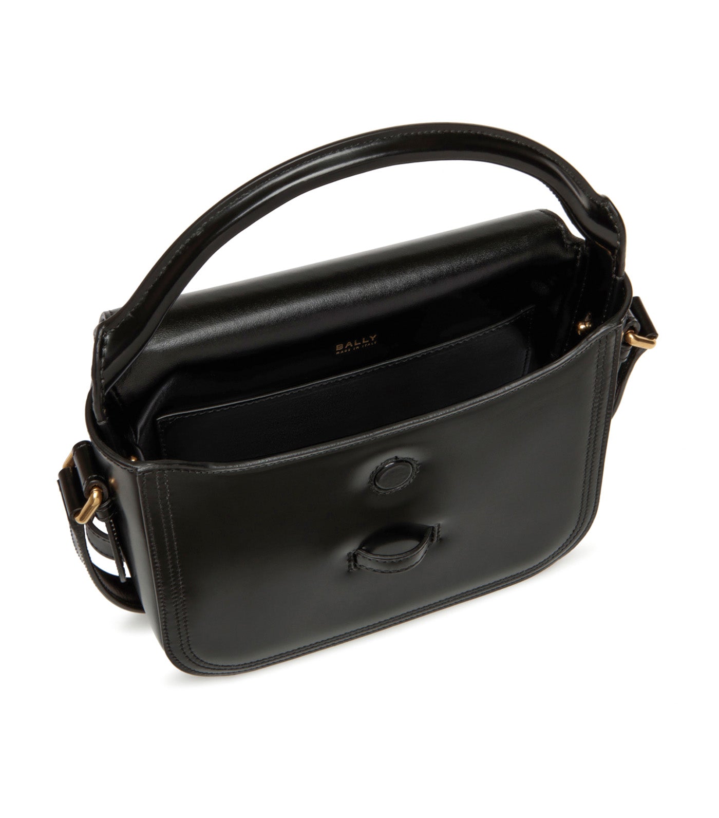 Beckett Minibag Black Brushed Leather