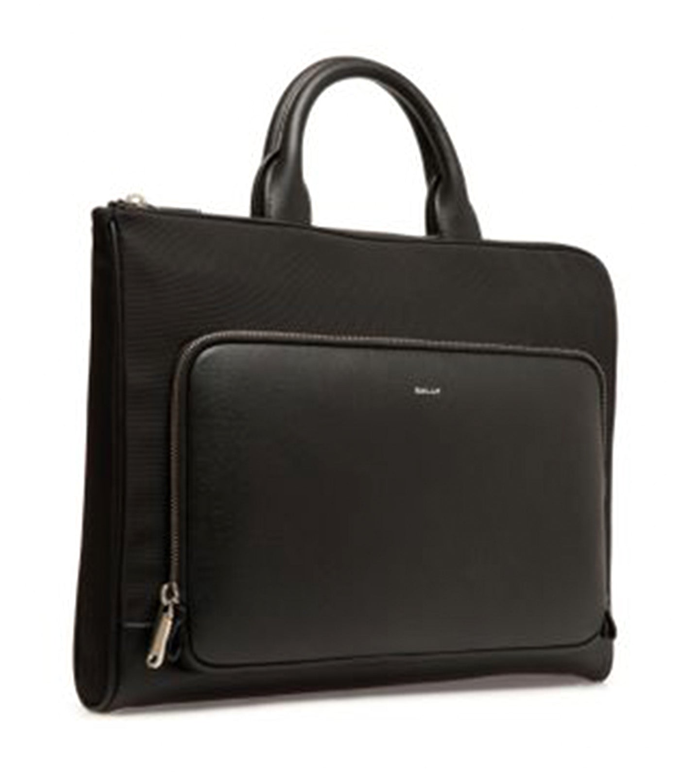 Vogel Briefcase in Nylon and Recycled Leather Black